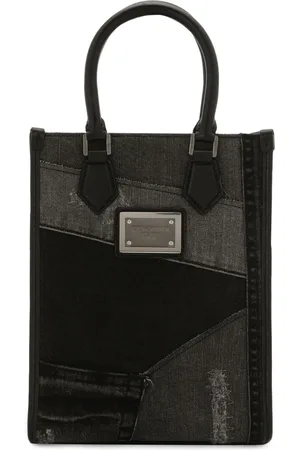 Dolce & Gabbana Logo-plaque denim mini bag