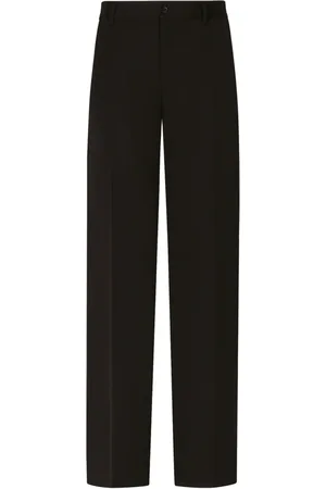 Dolce & Gabbana Pressed-crease tailored-cut trousers