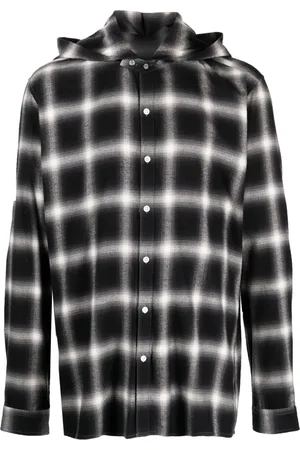 MOSTLY HEARD RARELY SEEN Gradient-effect scarf-detail shirt