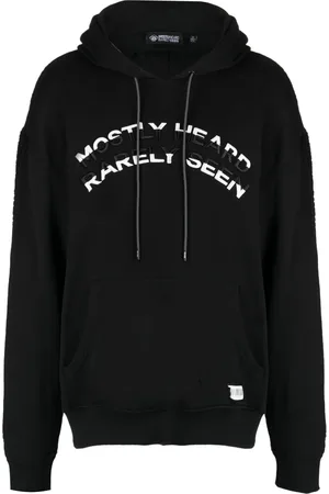 MOSTLY HEARD RARELY SEEN Logo-embossed cotton hoodie