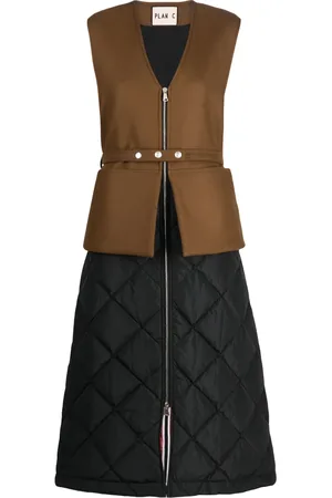 Plan C Chasuble sleeveless layered coat