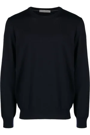 corneliani Logo-embroidered virgin wool jumper