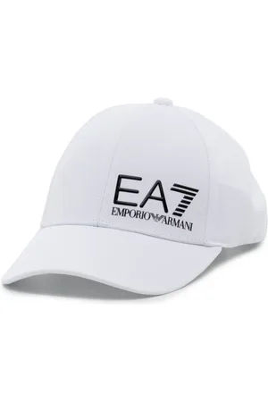 EA7 Logo-embroidered cotton cap