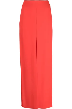 Patou Crepe high-waisted maxi skirt