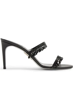 RENE CAOVILLA Chandelier 80mm open-toe mules