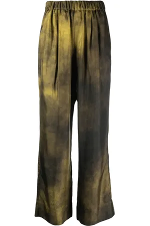 Gauchere Abstract-print wide-leg trousers