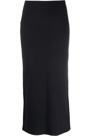 Gauchere High-waisted rear-slit skirt