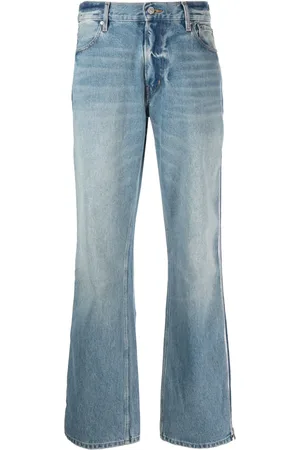 Gauchere Wide-leg zipped jeans