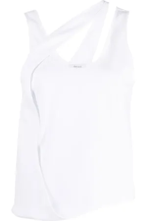 Gauchere Mirror ribbed tank top