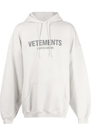 Vetements Logo-print drawstring hoodie