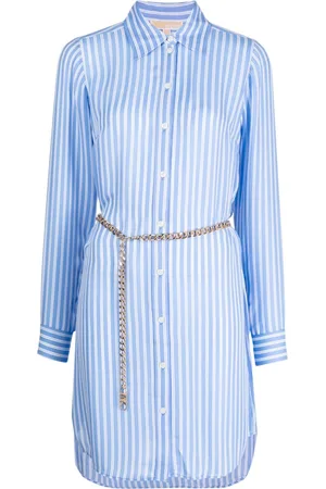 Michael Kors Striped belted shirt dress