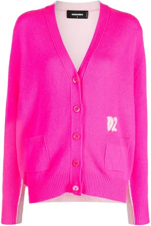 Dsquared2 Two-tone wool-blend cardigan