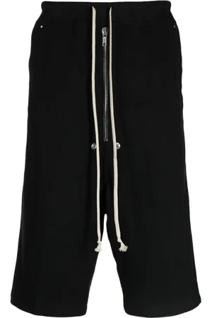 Rick Owens Eyelet-detailing drop-crotch shorts