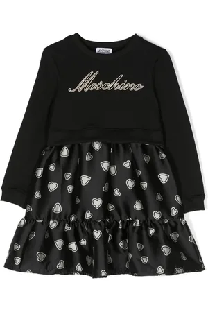 Moschino Logo-print long-sleeve dress