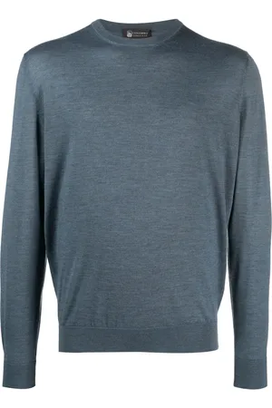 COLOMBO Crew-neck fine-knit jumper