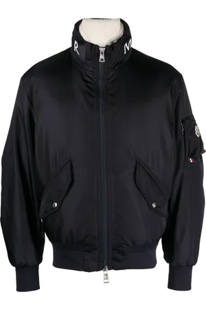Moncler Logo-collar padded bomber jacket