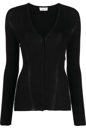 Lanvin V-neck knitted top
