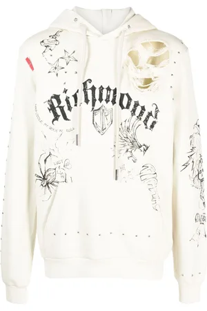 John Richmond Numedil distressed-effect hoodie