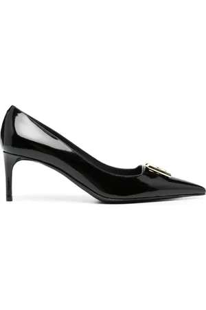 Dolce & Gabbana Logo-plaque 75mm leather pumps