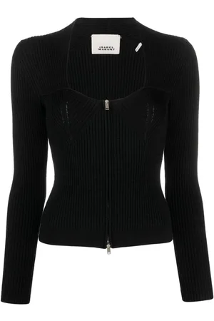 Isabel Marant Zelie ribbed zip-up cardigan