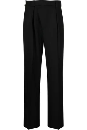 Victoria Beckham Pleated wool wrap trousers