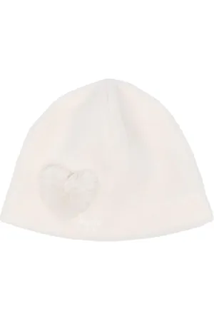 Il gufo Pompom-detail logo-embroidered knitted hat