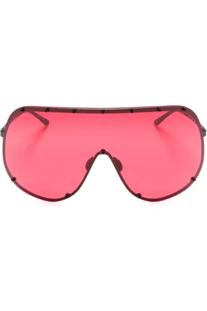 Rick Owens Shield-frame tinted sunglasses