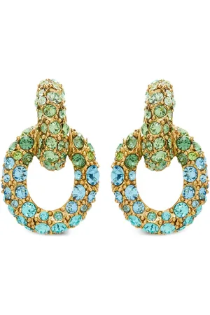 Oscar de la Renta Fortuna crystal-embellished earrings