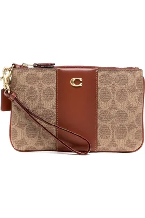 Coach monogram-pattern Leather Cardholder - Farfetch