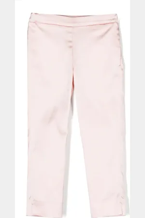 Simonetta Side-stripe satin trousers