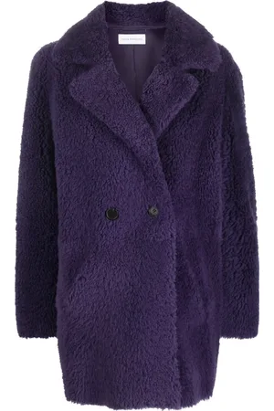 INÈS & MARÉCHAL Shearling double-breasted coat