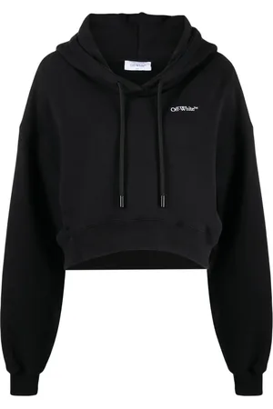 OFF-WHITE Logo-print cropped hoodie
