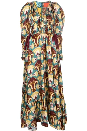La DoubleJ Biennale graphic-print maxi dress
