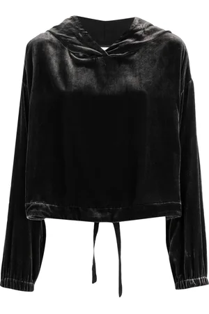 Aspesi Velvet drawstring hoodie