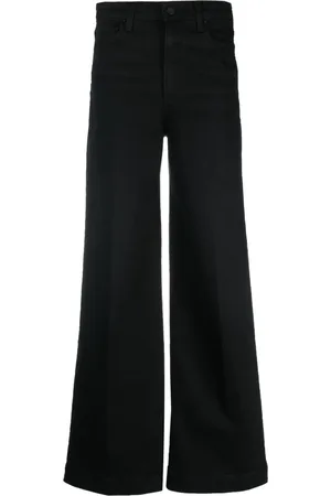 Paige High-waisted wide-leg jeans