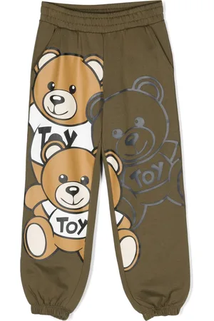 Moschino Teddy Bear-print cotton track pants