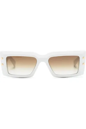 Balmain Imp??rial rectangle-frame sunglasses