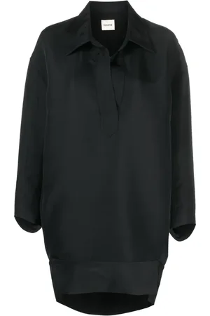 Khaite The Kal faille mini shirtdress