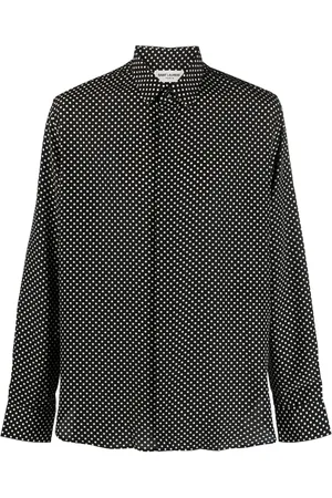 Saint Laurent Polka-dot print silk shirt