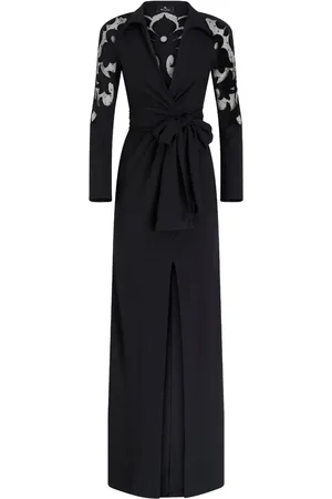Etro V-neck semi-sheer dress