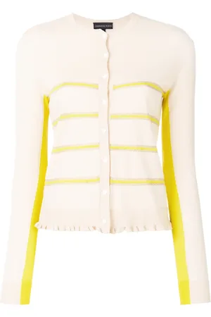 Cashmere In Love Capucine cropped striped cardigan