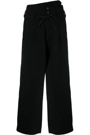 Y-3 Box-pleat wide-leg trousers