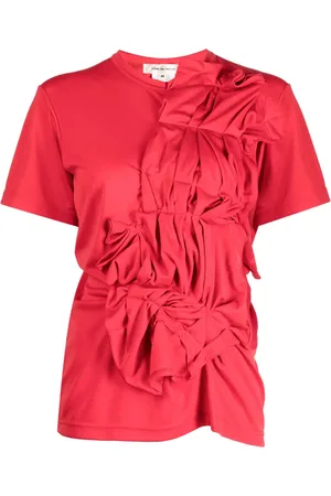 Comme des Garçons Asymmetric gathered-detailing T-shirt