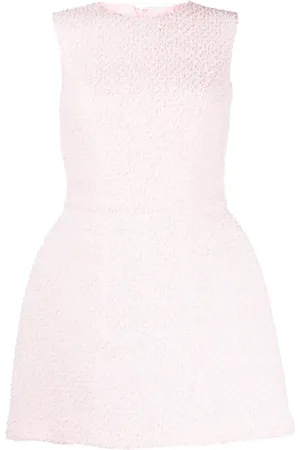 ISABEL SANCHIS Round-neck tweed dress