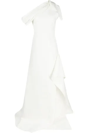 MATICEVSKI Asymmetric off-shoulder gown