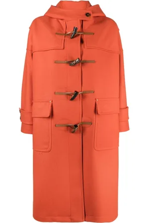 Orange long outlet coat