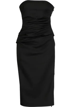 MATICEVSKI Ruched strapless dress
