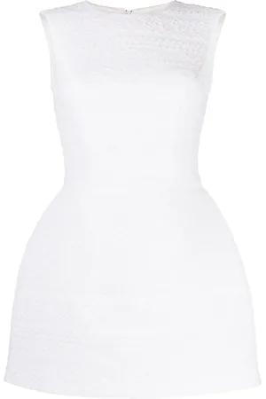 ISABEL SANCHIS Round-neck tweed dress