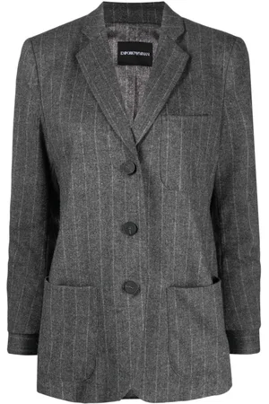 Emporio Armani Pinstripe-pattern single-breasted blazer