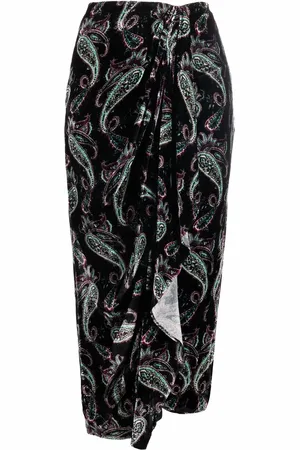 Isabel Marant Paisley print draped skirt